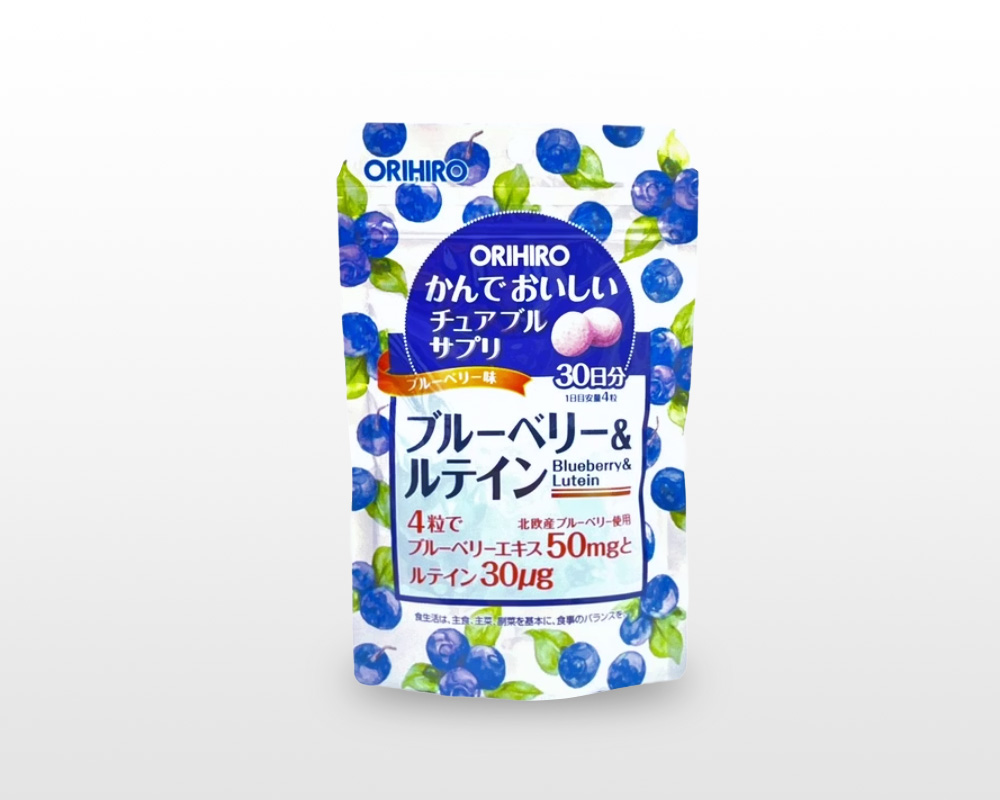 ORIHIRO 藍莓+葉黃素咀嚼錠 高CP值隨時補眼
